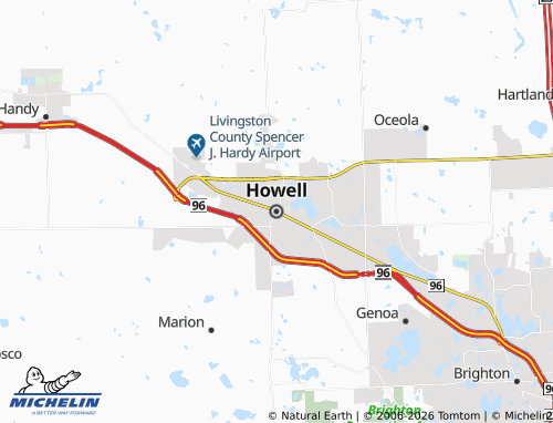 Mappa MICHELIN Howell - ViaMichelin