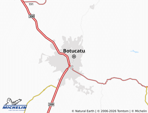 MICHELIN Botucatu map - ViaMichelin