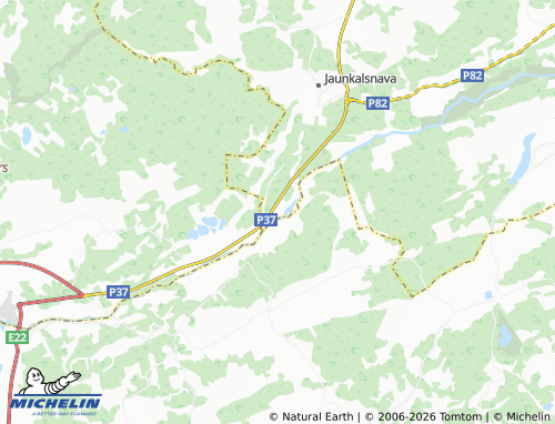 Mapa MICHELIN Aiviekste - ViaMichelin