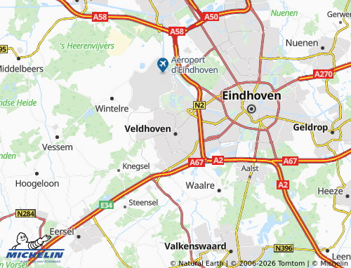 MICHELIN-Landkarte Veldhoven - ViaMichelin