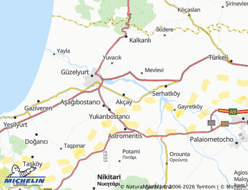 Carte MICHELIN Akçay - ViaMichelin