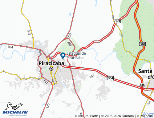 Mapa MICHELIN Monte Alegre - ViaMichelin