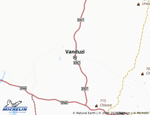 MICHELIN-Landkarte Vanduzi - ViaMichelin