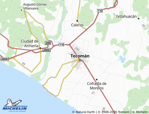 MICHELIN Vicente Guerrero map - ViaMichelin