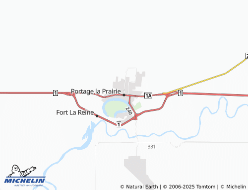 Mappa MICHELIN Portage la Prairie - ViaMichelin