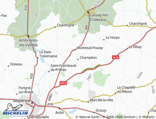 MICHELIN Champéon map - ViaMichelin