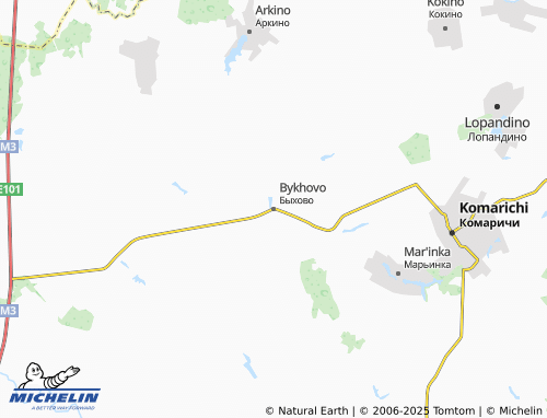 Carte MICHELIN Bykhovo - ViaMichelin