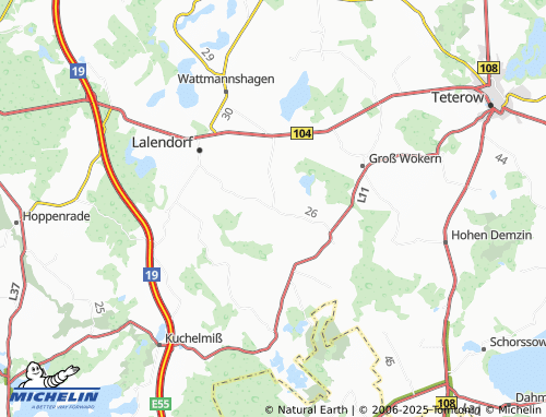 MICHELIN-Landkarte Mamerow - ViaMichelin