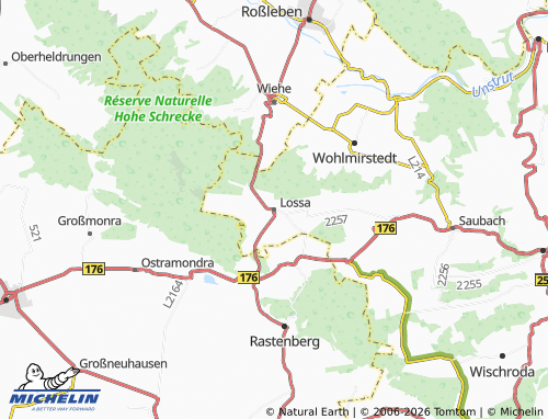 MICHELIN Lossa map - ViaMichelin