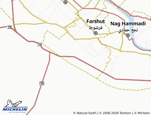 Mappa MICHELIN Sahra' Markaz Farshout - ViaMichelin