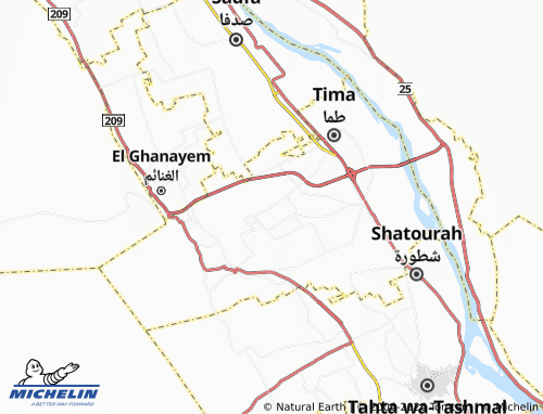MICHELIN-Landkarte al-Muwateen - ViaMichelin