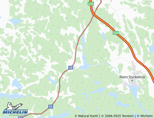 MICHELIN Merlänna map - ViaMichelin