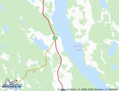 Mapa MICHELIN Västra Ämtervik - ViaMichelin