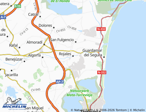 Carte MICHELIN Rojales - ViaMichelin