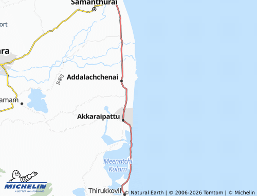 Mappa MICHELIN Addalachchenai 03 - ViaMichelin