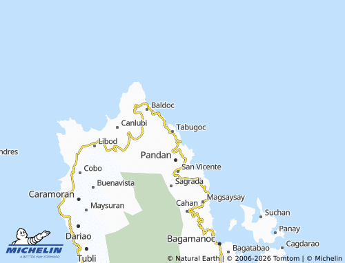 MICHELIN Tabugoc map - ViaMichelin