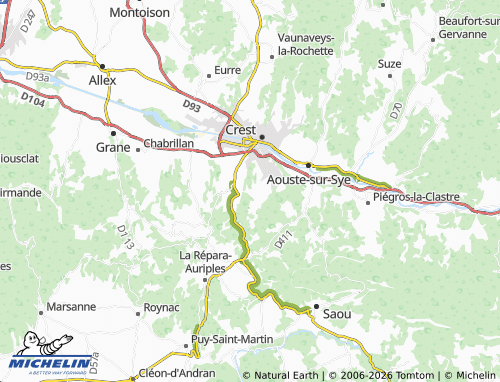 Carte MICHELIN Divajeu - ViaMichelin