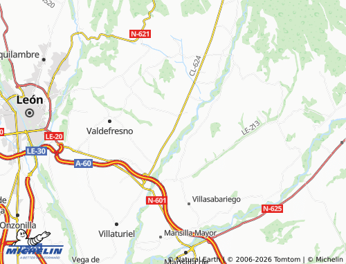 Mappa MICHELIN Santibáñez de Porma - ViaMichelin