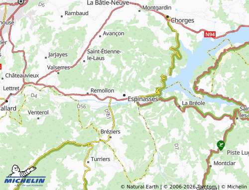 Carte MICHELIN Espinasses - ViaMichelin