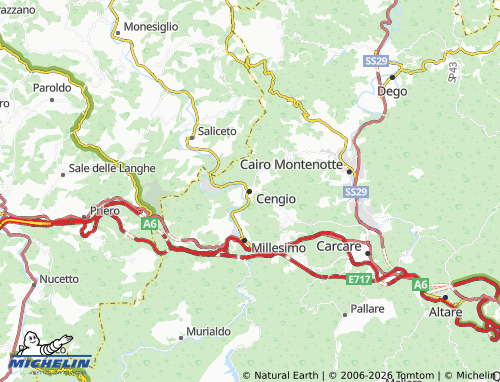 Mapa MICHELIN Cengio - ViaMichelin