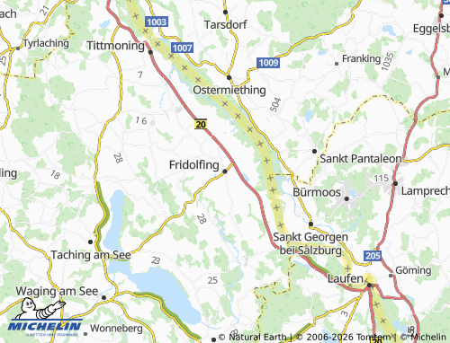 MICHELIN-Landkarte Fridolfing - ViaMichelin