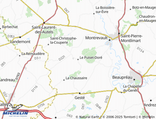 MICHELIN Le Puiset-Doré map - ViaMichelin