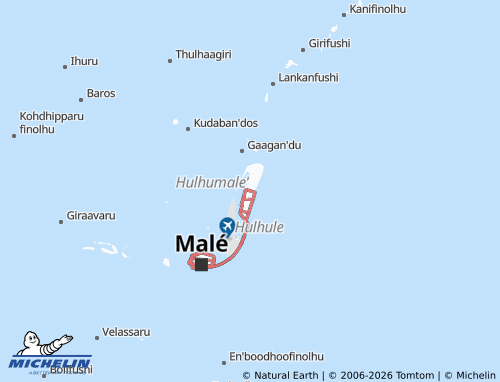 Mapa MICHELIN Hulhumale' - ViaMichelin