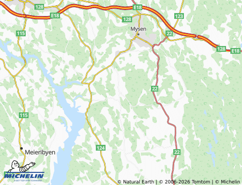 MICHELIN-Landkarte Eidsberg - ViaMichelin