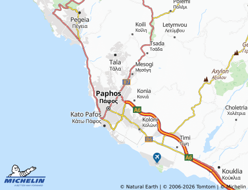 Mappa MICHELIN Anavargos - ViaMichelin
