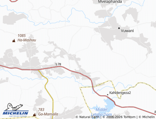 MICHELIN-Landkarte Sinthumule - ViaMichelin