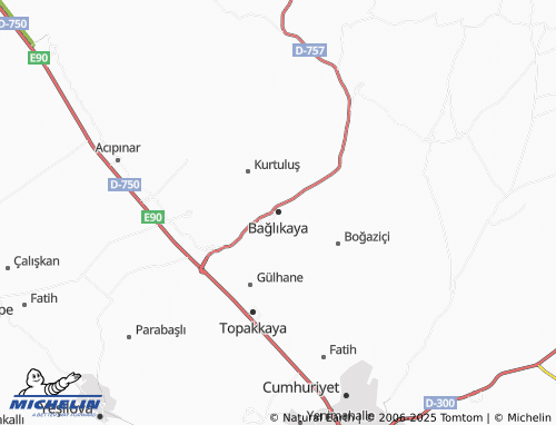 MICHELIN Bağlıkaya map - ViaMichelin