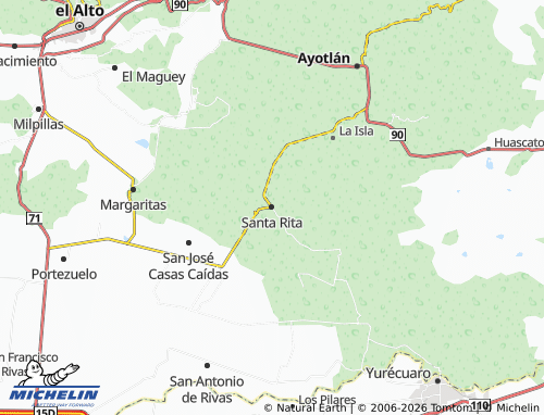 MICHELIN Santa Rita map - ViaMichelin