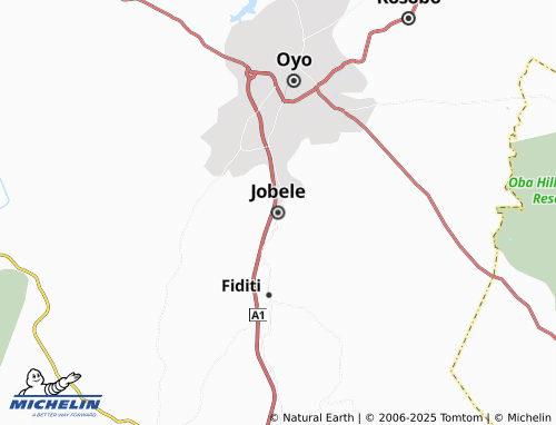 MICHELIN Jobele map - ViaMichelin