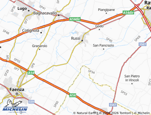MICHELIN Case Laderchi map - ViaMichelin