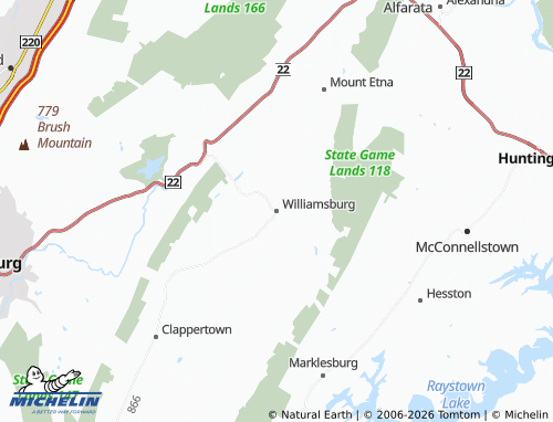 Mappa MICHELIN Williamsburg - ViaMichelin