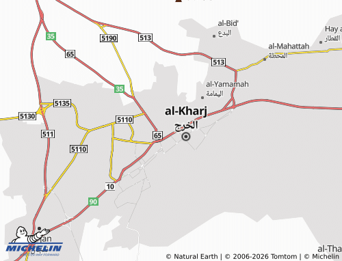 MICHELIN-Landkarte al-Hamra' - ViaMichelin