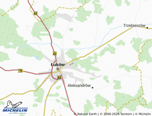 MICHELIN-Landkarte Karwacz - ViaMichelin