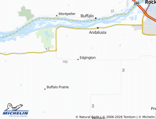 Mapa MICHELIN Edgington - ViaMichelin