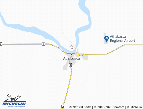 Mappa MICHELIN Athabasca - ViaMichelin