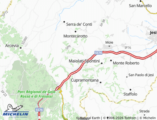 Mapa MICHELIN Rosora - ViaMichelin