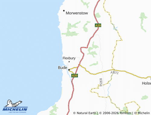 MICHELIN Poughill map - ViaMichelin