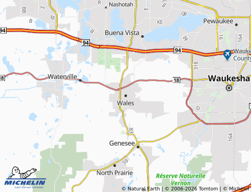 Mappa MICHELIN Wales - ViaMichelin