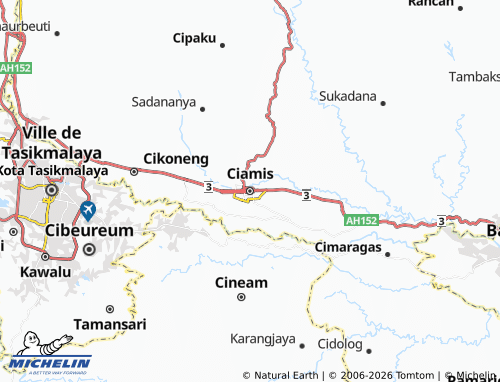 Carte MICHELIN Ciamis - ViaMichelin