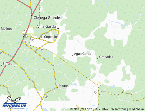 Mappa MICHELIN Agua Gorda - ViaMichelin