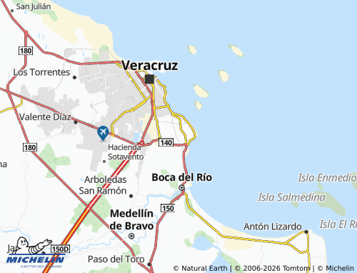 Mapa MICHELIN Jardines de Mocambo - ViaMichelin