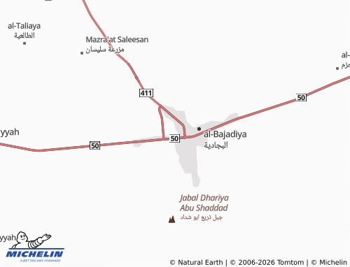 MICHELIN-Landkarte al-Tis'een - ViaMichelin
