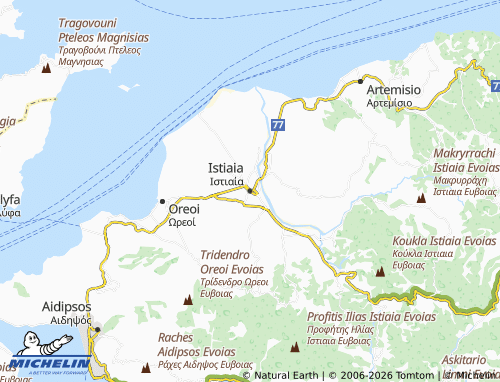 MICHELIN Istiaia map - ViaMichelin