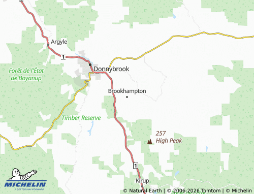 Mapa MICHELIN Brookhampton - ViaMichelin