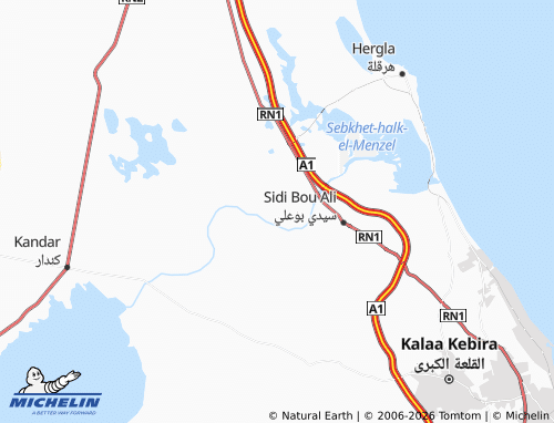 MICHELIN Hindi al-Sitta map - ViaMichelin