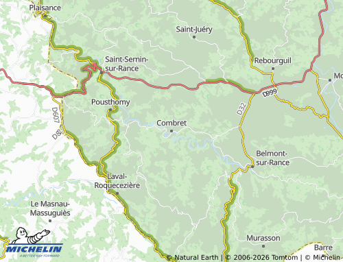 Mappa MICHELIN Combret - ViaMichelin